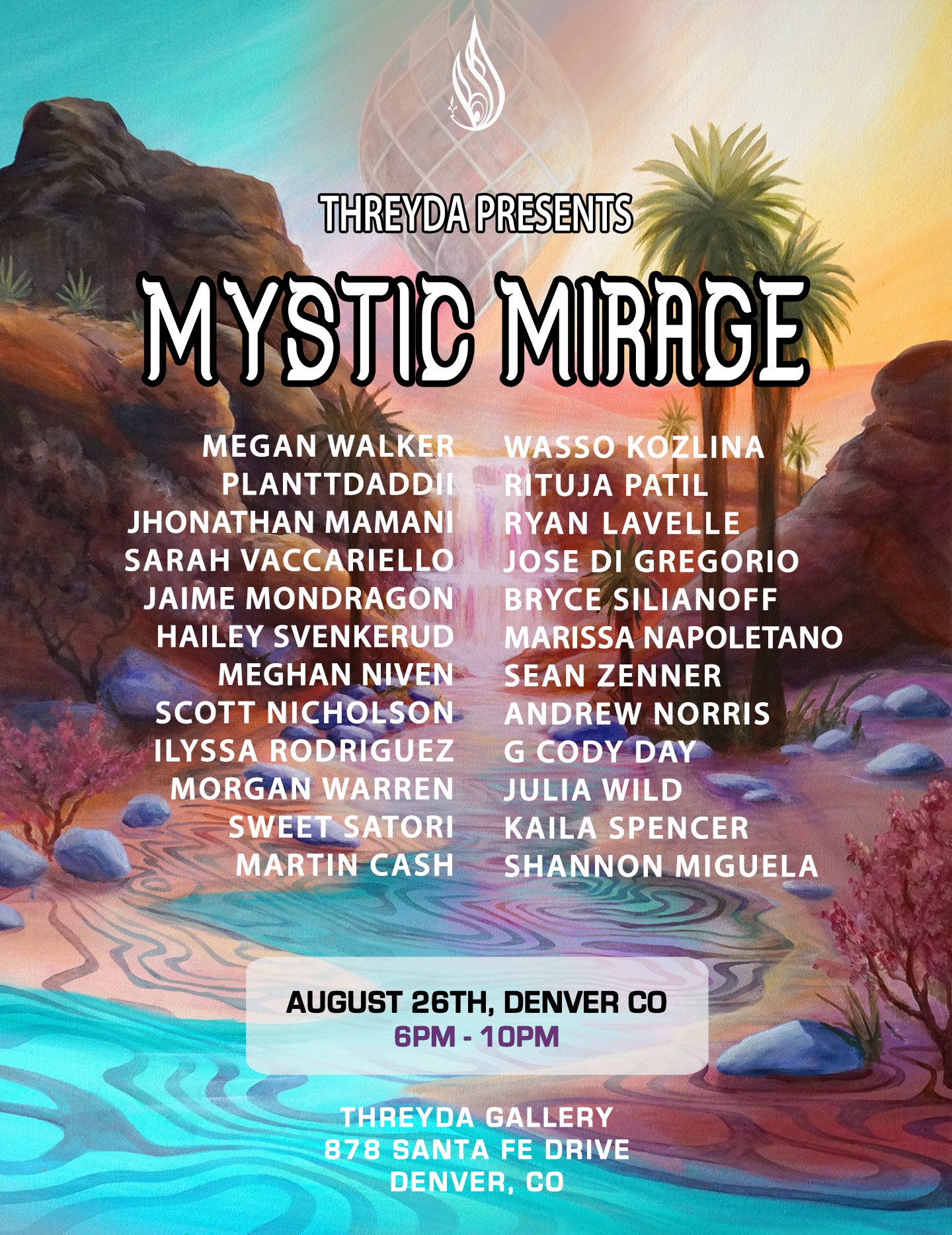 Mystic Mirage Event Ticket - August 26th, Denver CO