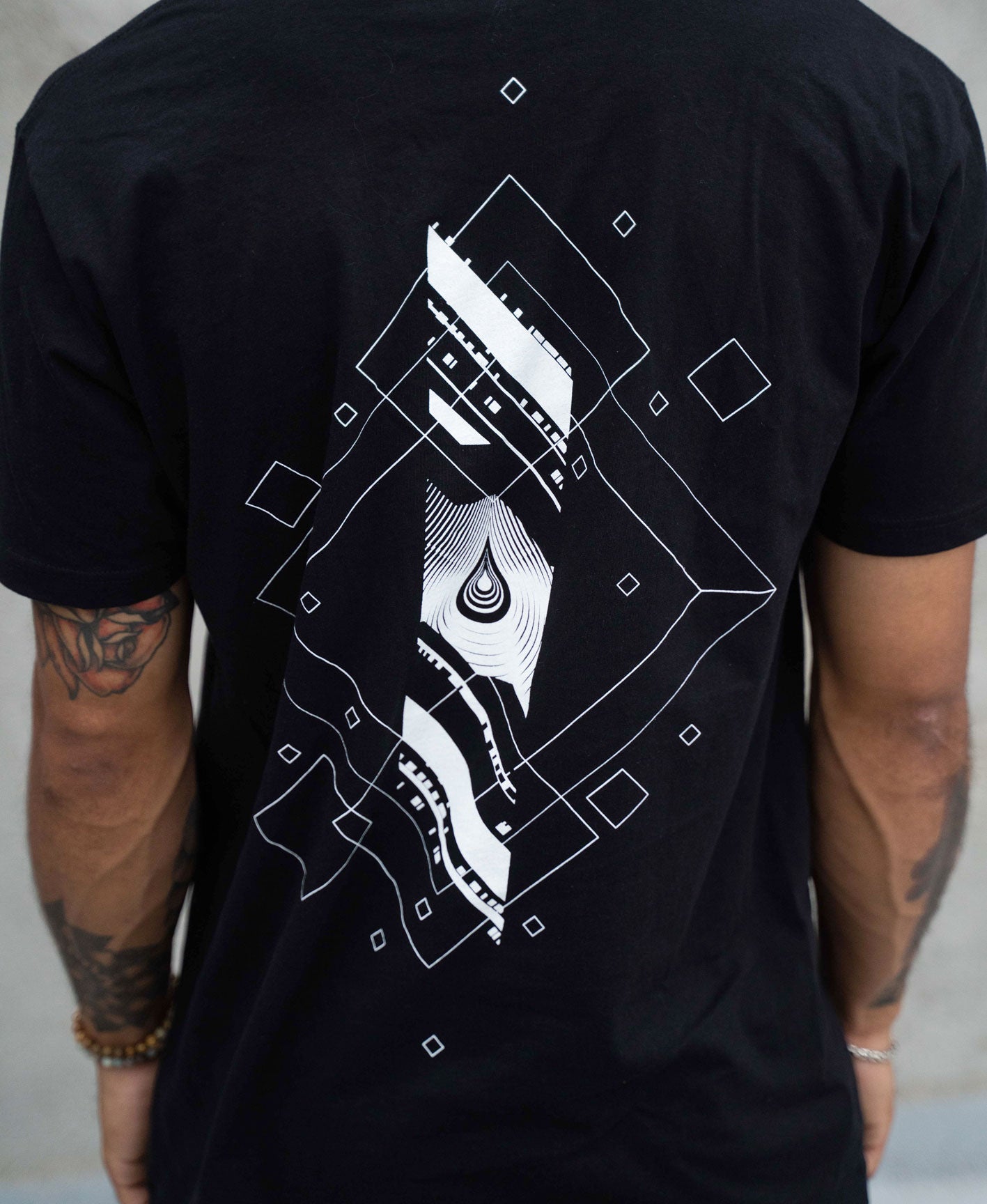 Data Drop Screenprint Tee by Kimi Takemura