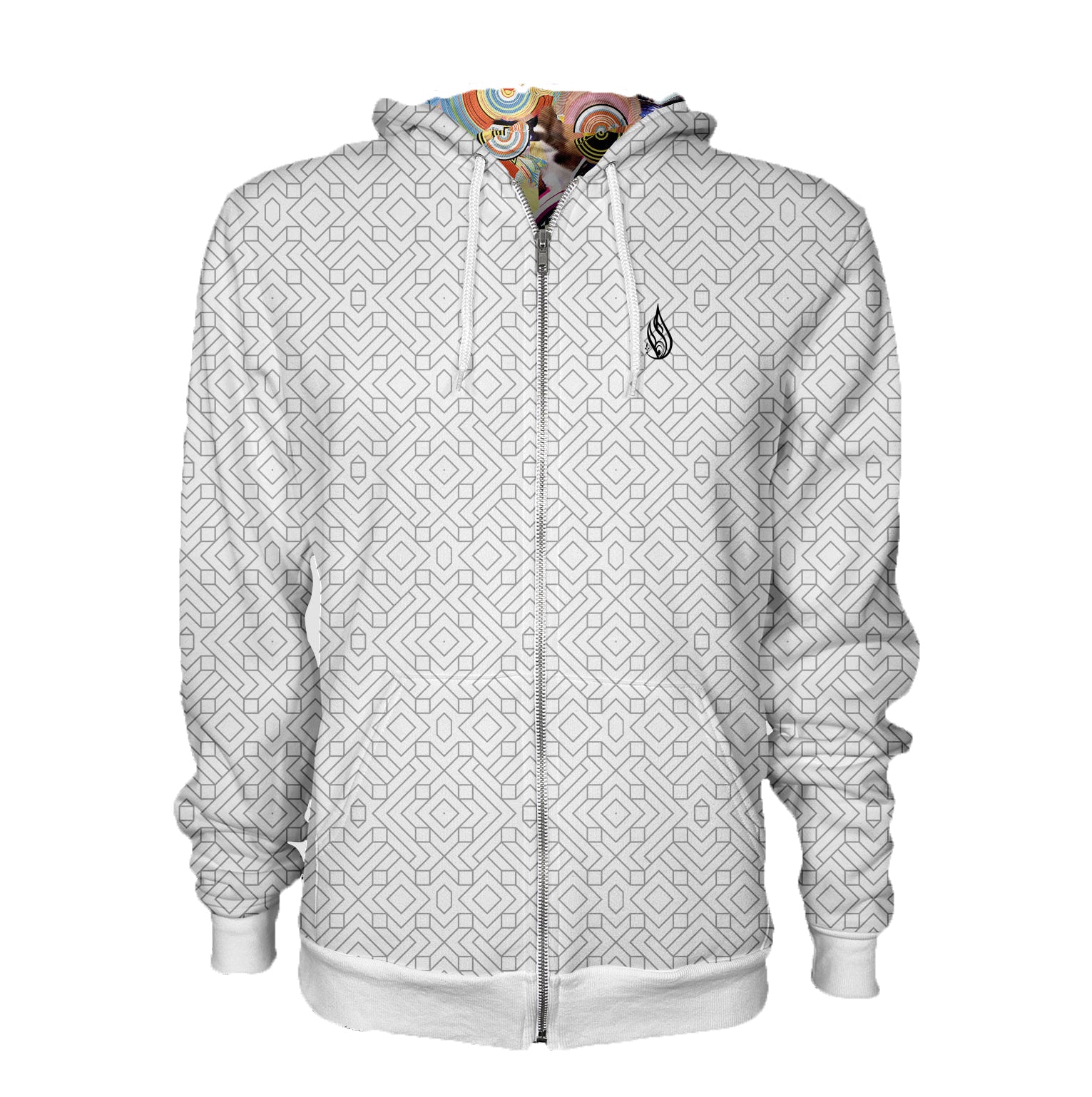 Night Rainbow Midweight Reversible Hoodie by Android Jones