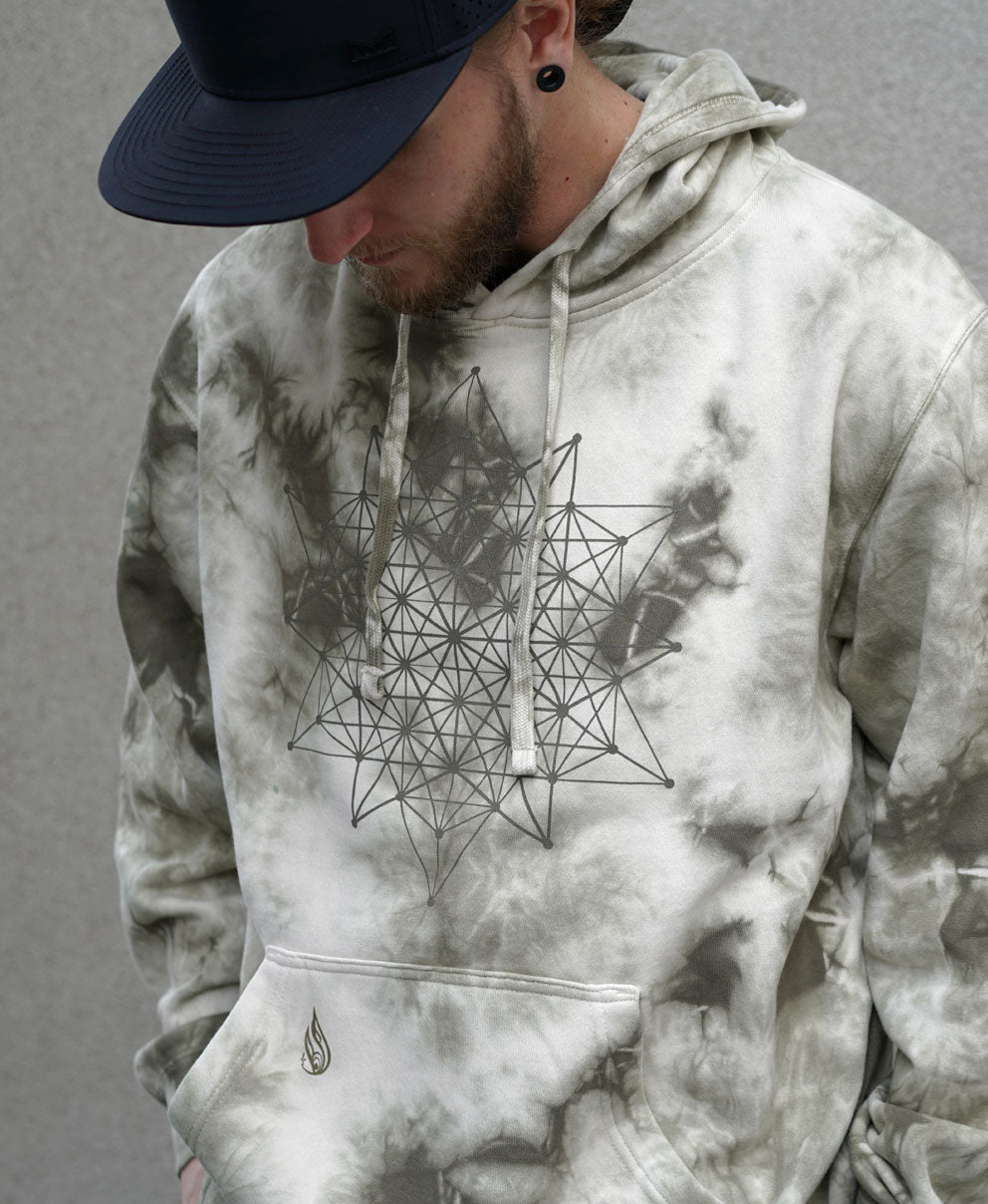 Expanse Tie-dye Pullover Hoodie by Threyda