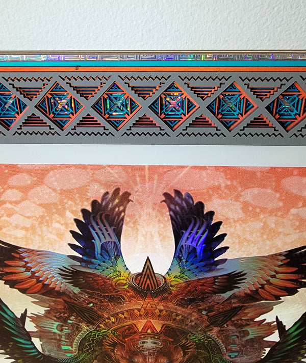 Dharma Dragon Print with Astral Prism Lasercut Frame by Android