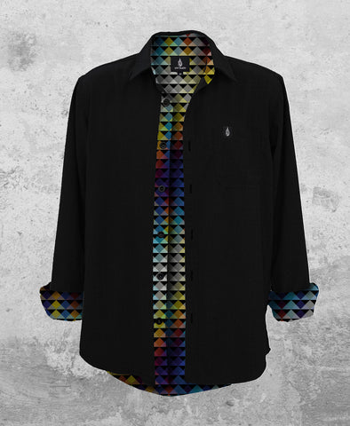 Pantone Lined Button Down Shirt by Threyda - Ships April