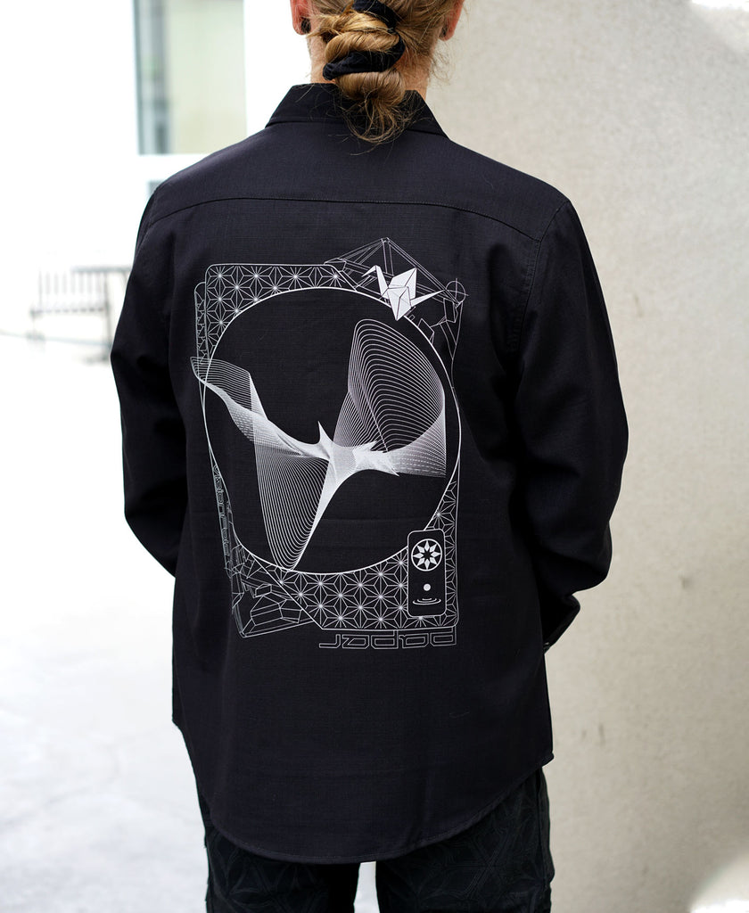PaperWave Lined Button Down Shirt by Justin Totemical