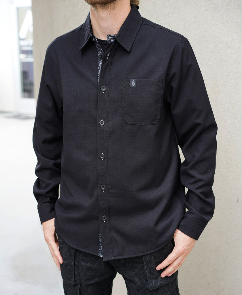 PaperWave Lined Button Down Shirt by Justin Totemical