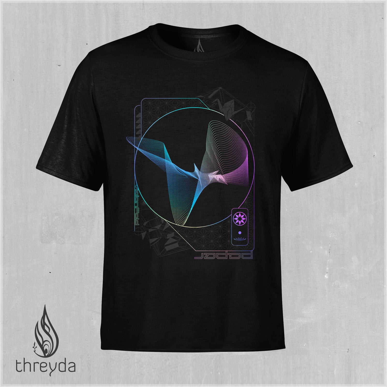 PaperWave Holographic Screenprint Tee by Totemical