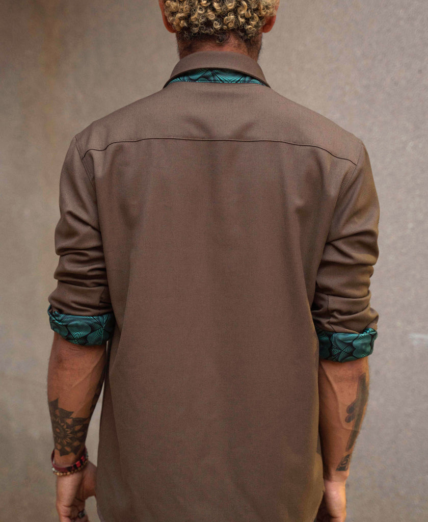 Pathway Lined Button Down Shirt by Threyda