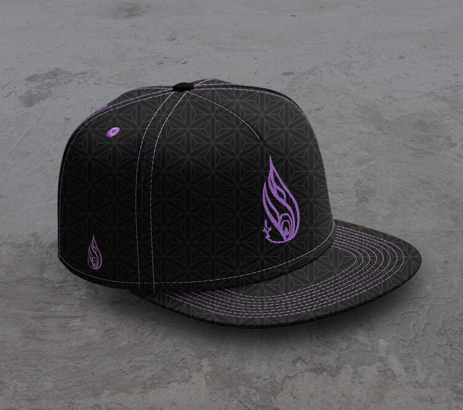 Synapse Snapback Hat by Luke Brown