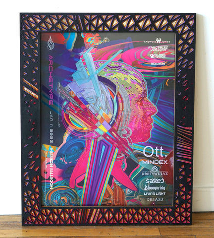 Archetype Halo Lasercut Frame by Android Jones x Deadfish