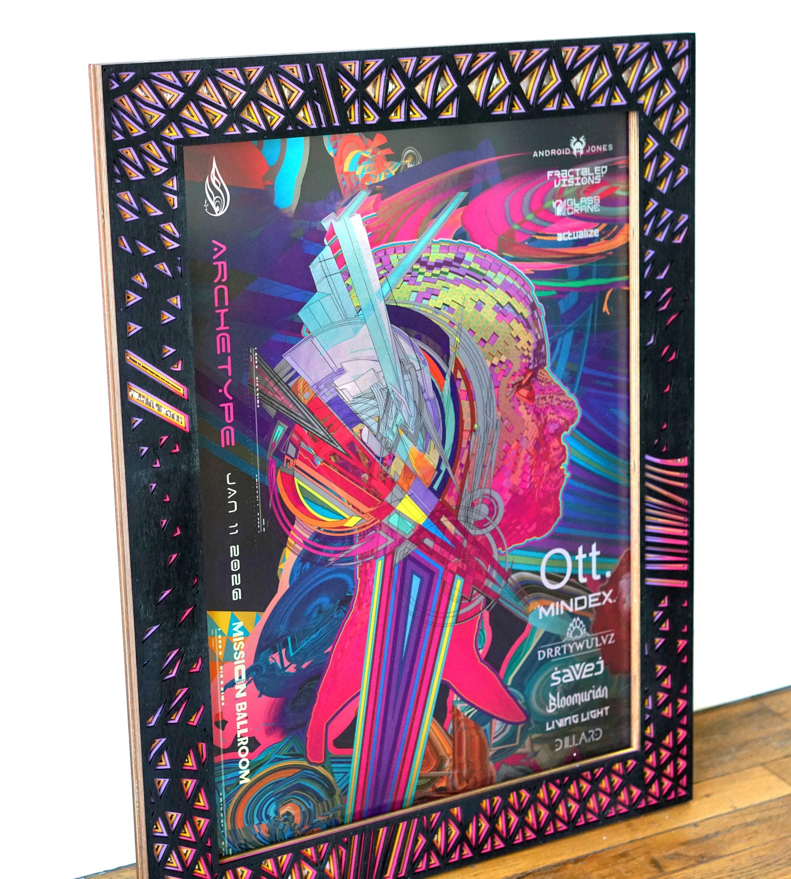 Archetype Halo Lasercut Frame by Android Jones x Deadfish