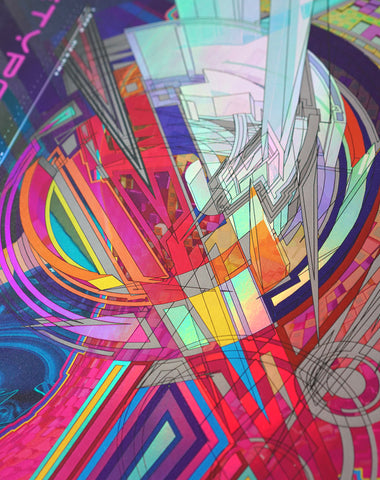 Archetype Halo Embossed Holo Print by Android Jones