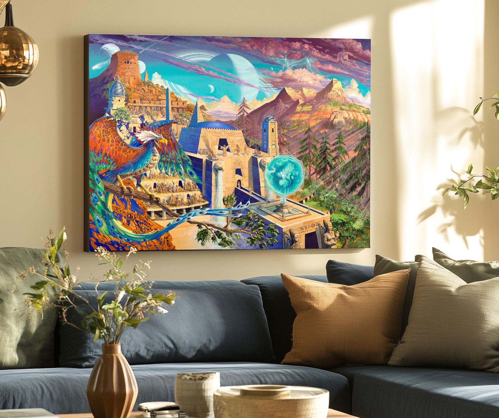 Planet X Stretched Canvas by Mear One