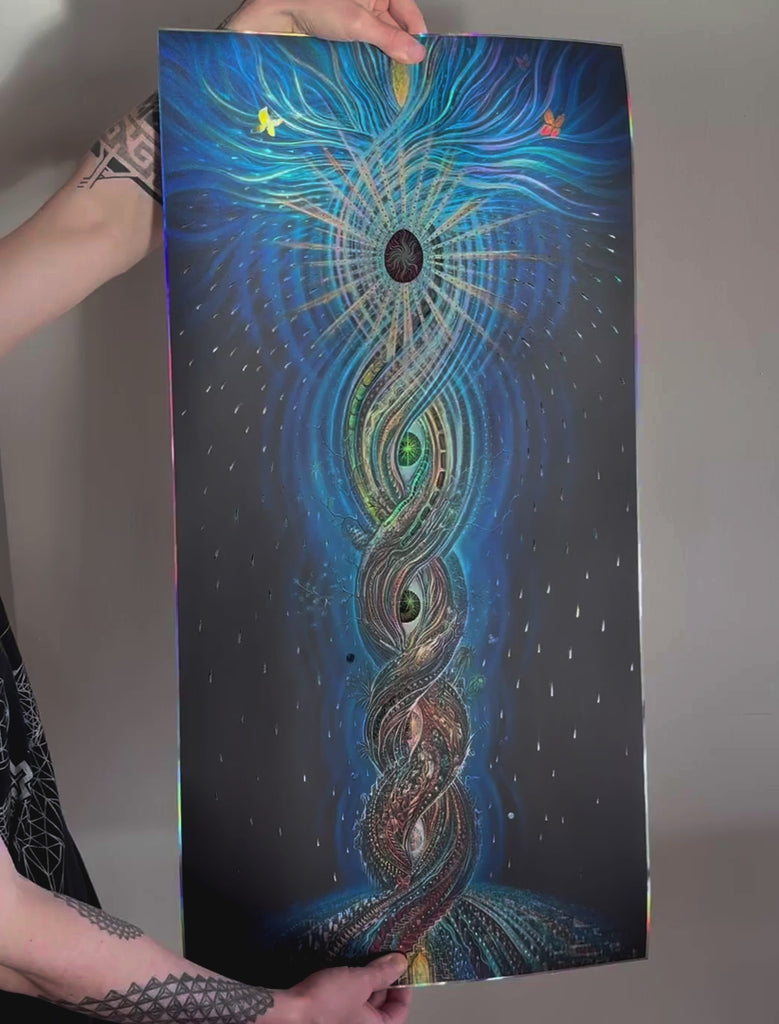 Holy Matter Embossed Holo Print by Amanda Sage