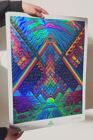 As One Embossed Holo Print by John Speaker