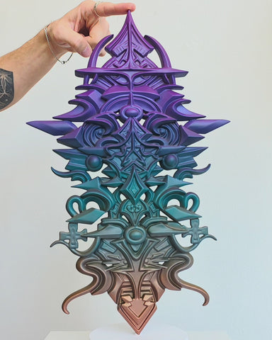 Gradient Totem Artifact Sculpture by Stephen Kruse