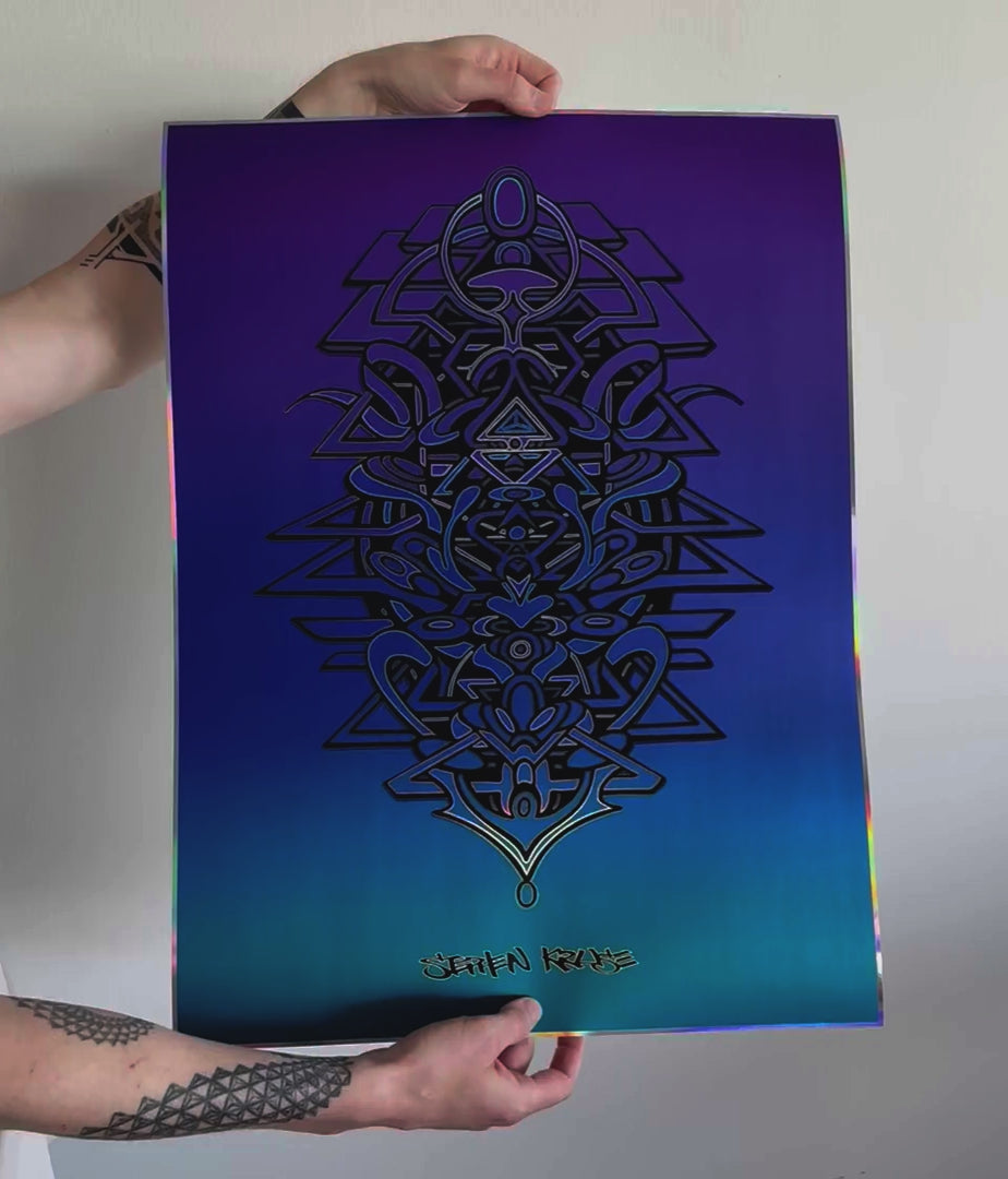 Vitalis Embossed Holo Print by Stephen Kruse
