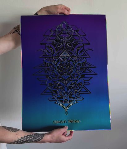 Vitalis Embossed Holo Print by Stephen Kruse