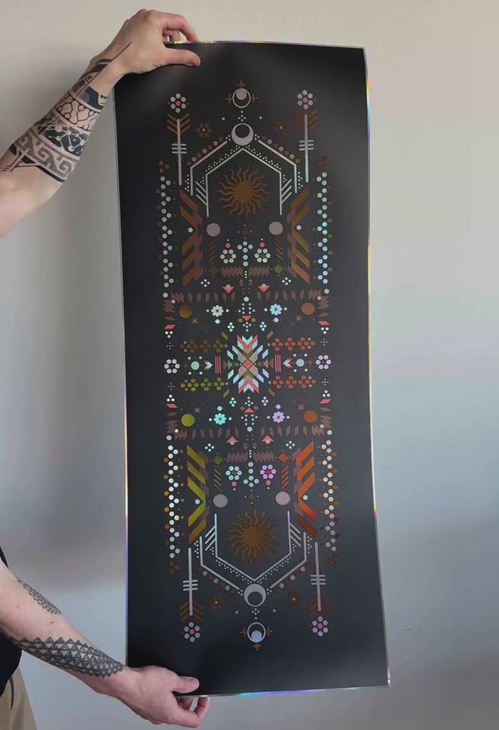 Sol Embossed Holo Print by Hailey Svenkerud