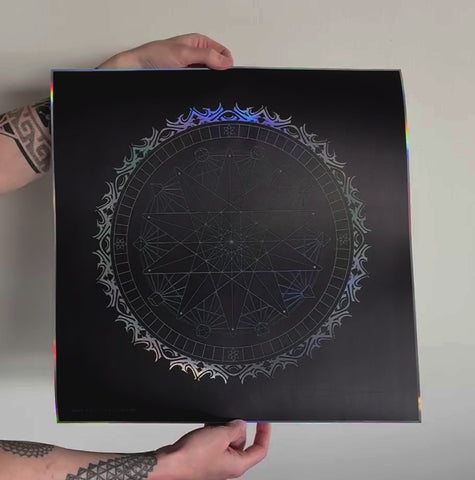 Platonic Radial Holographic Print by Kimi Takemura