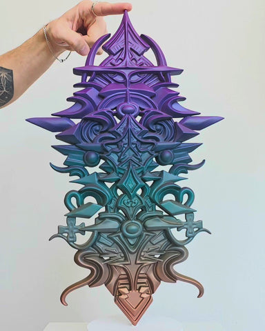 Gradient Totem Artifact Sculpture by Stephen Kruse