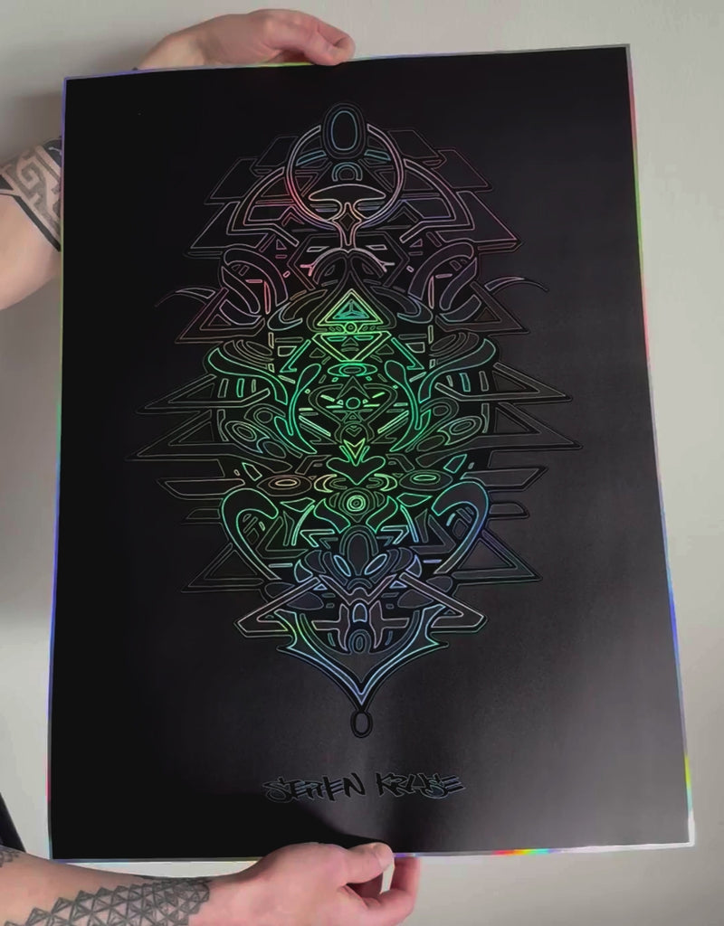 Vector Embossed Holo Print by Stephen Kruse