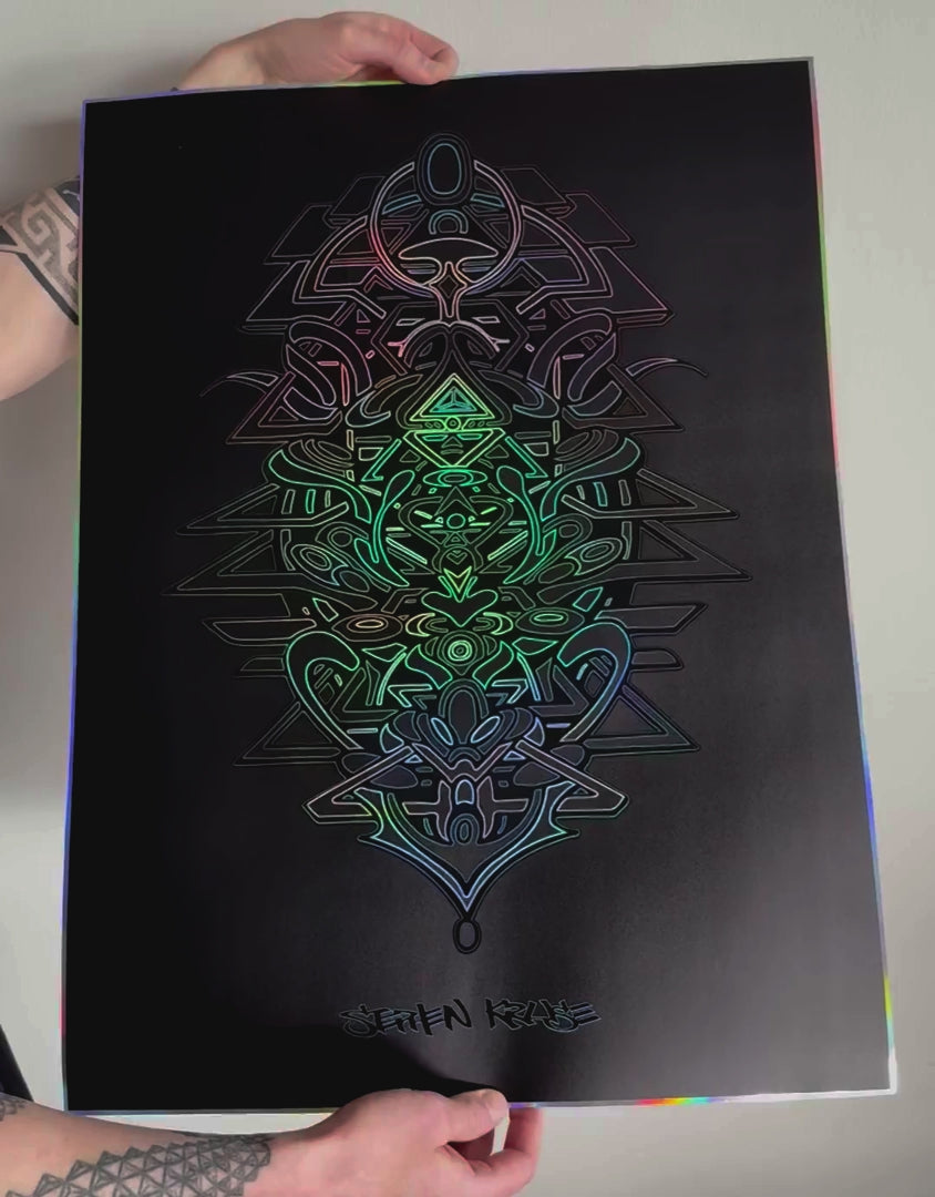 Vector Embossed Holo Print by Stephen Kruse