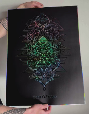 Vector Embossed Holo Print by Stephen Kruse