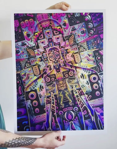 Innerbeing Holographic Print by Ben Ridgway