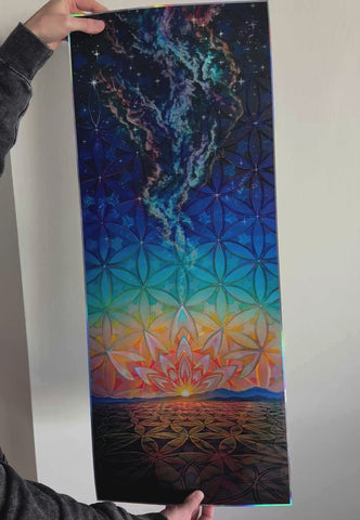 Dust To Dawn Embossed Holo Print by Morgan Mandala
