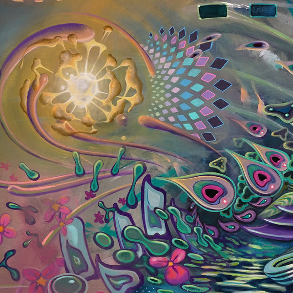 Psychedelic Science Stretched Canvas by Threyda x Apex - Threyda