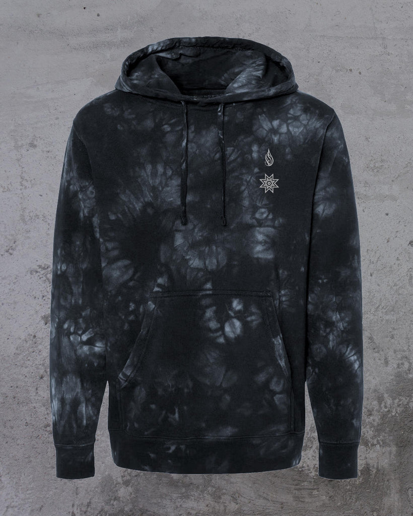Puzzle Tie Dye Pullover Hoodie by Threyda