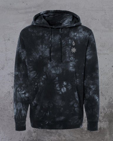 Puzzle Tie Dye Pullover Hoodie by Threyda