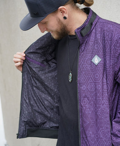 Royalty Funnel Neck Bomber by Threyda