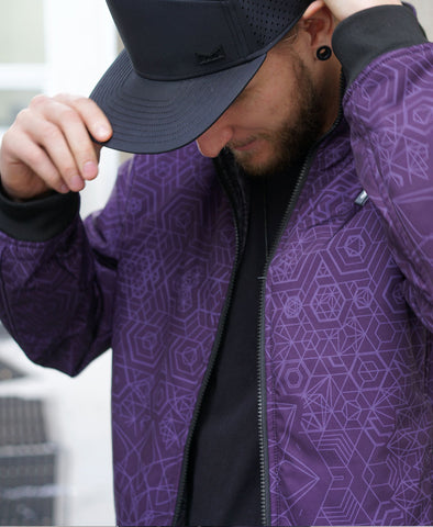 Royalty Funnel Neck Bomber by Threyda