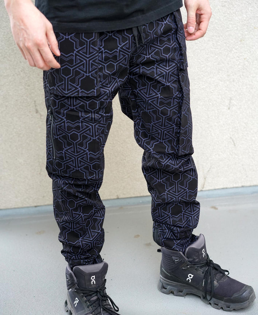 Puzzle Dust Edition Cargo Joggers by Threyda