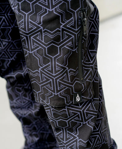 Puzzle Dust Edition Cargo Joggers by Threyda