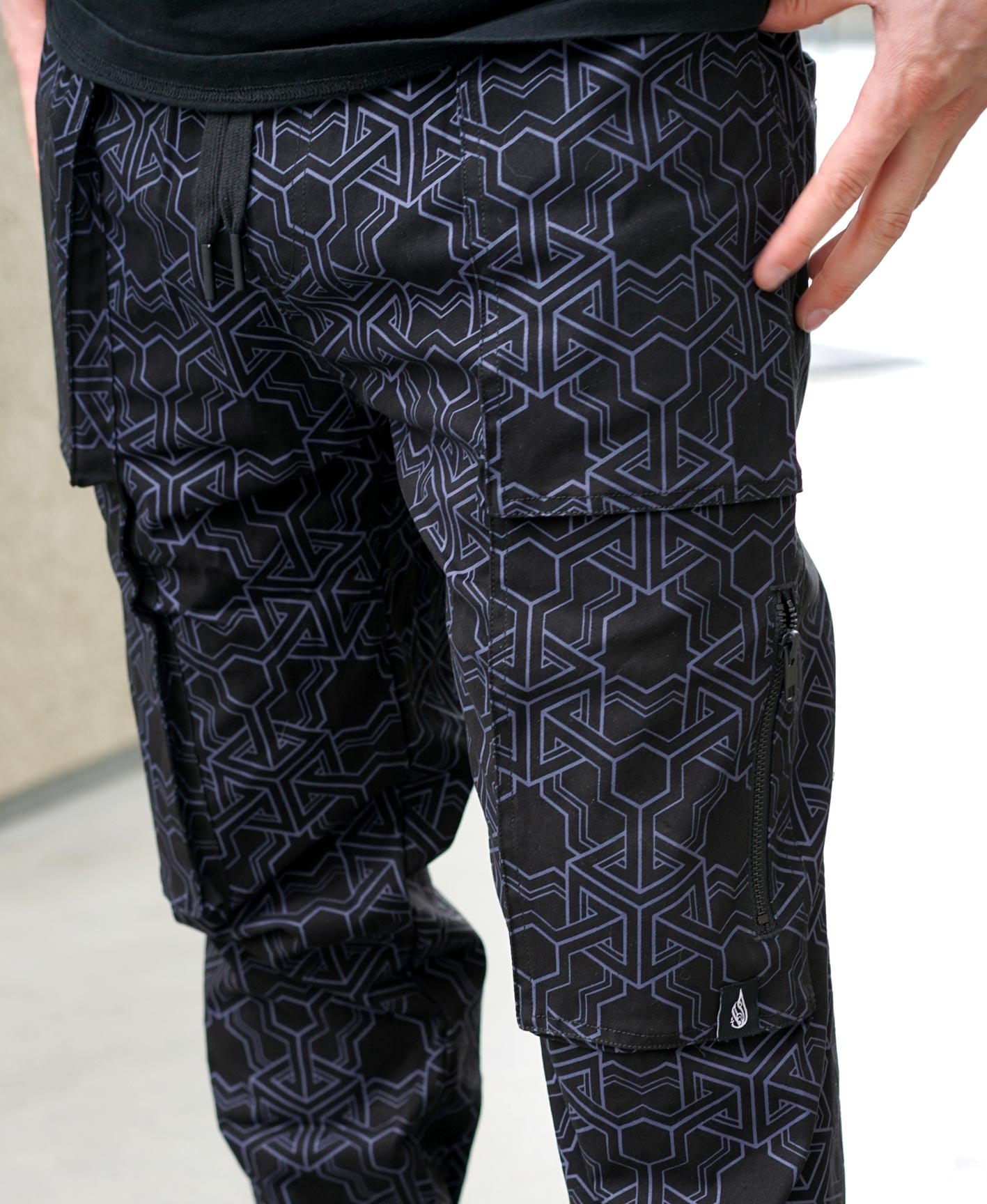 Puzzle Dust Edition Cargo Joggers by Threyda