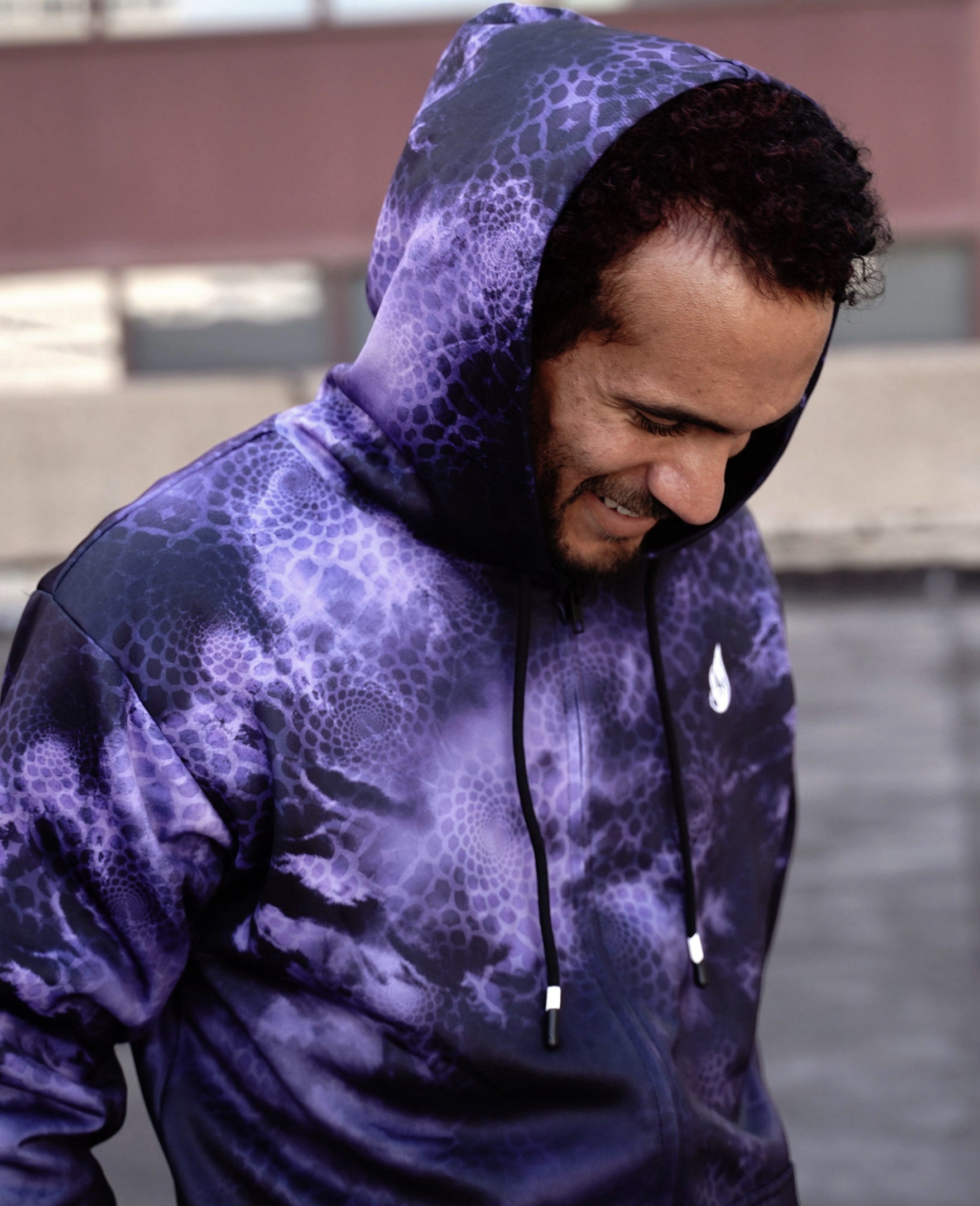 Purple Dragon Sherpa Hoodie by Gage Kelsey - Ships November 2023