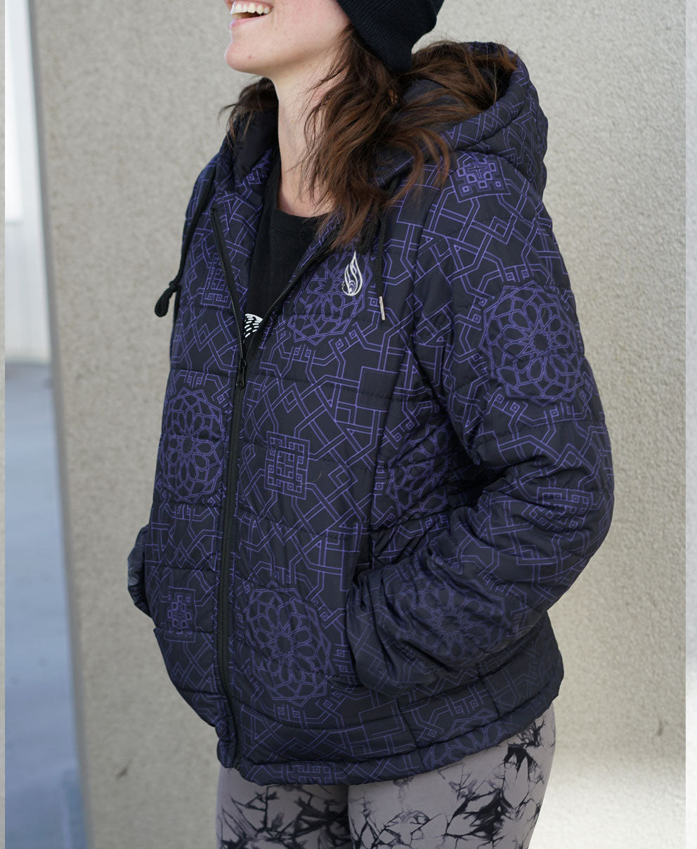 Orchid Women's Lightweight Quilted Jacket by Threyda