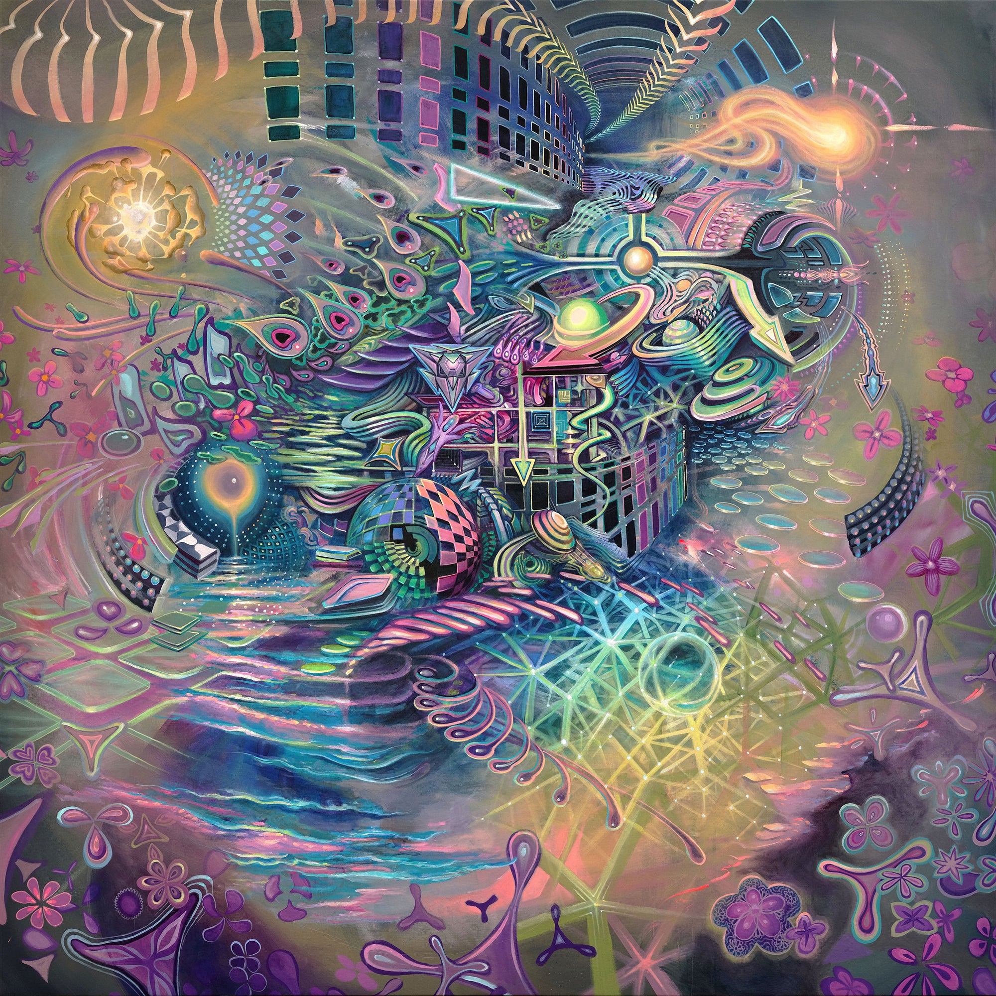 Psychedelic Science Original Painting by Threyda x Apex Collective