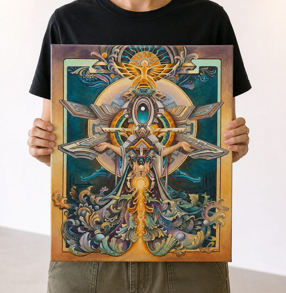 Quan Yin Mini Stretched Canvas by Seth McMahon x Randal Roberts