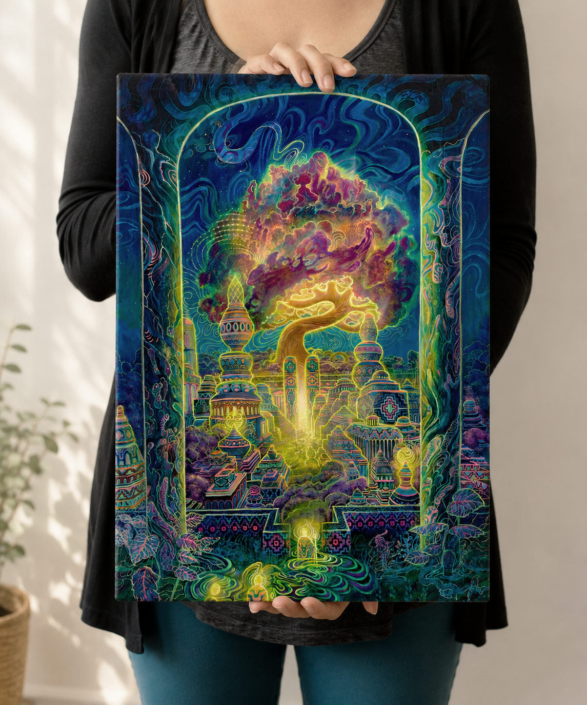 Quest1 Mini Stretched Canvas by Jonathan Solter