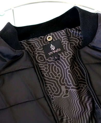 Resonance Quilted Bomber Jacket by Threyda