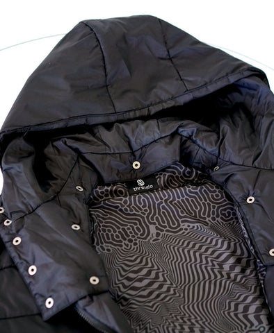 Resonance Quilted Bomber Jacket by Threyda