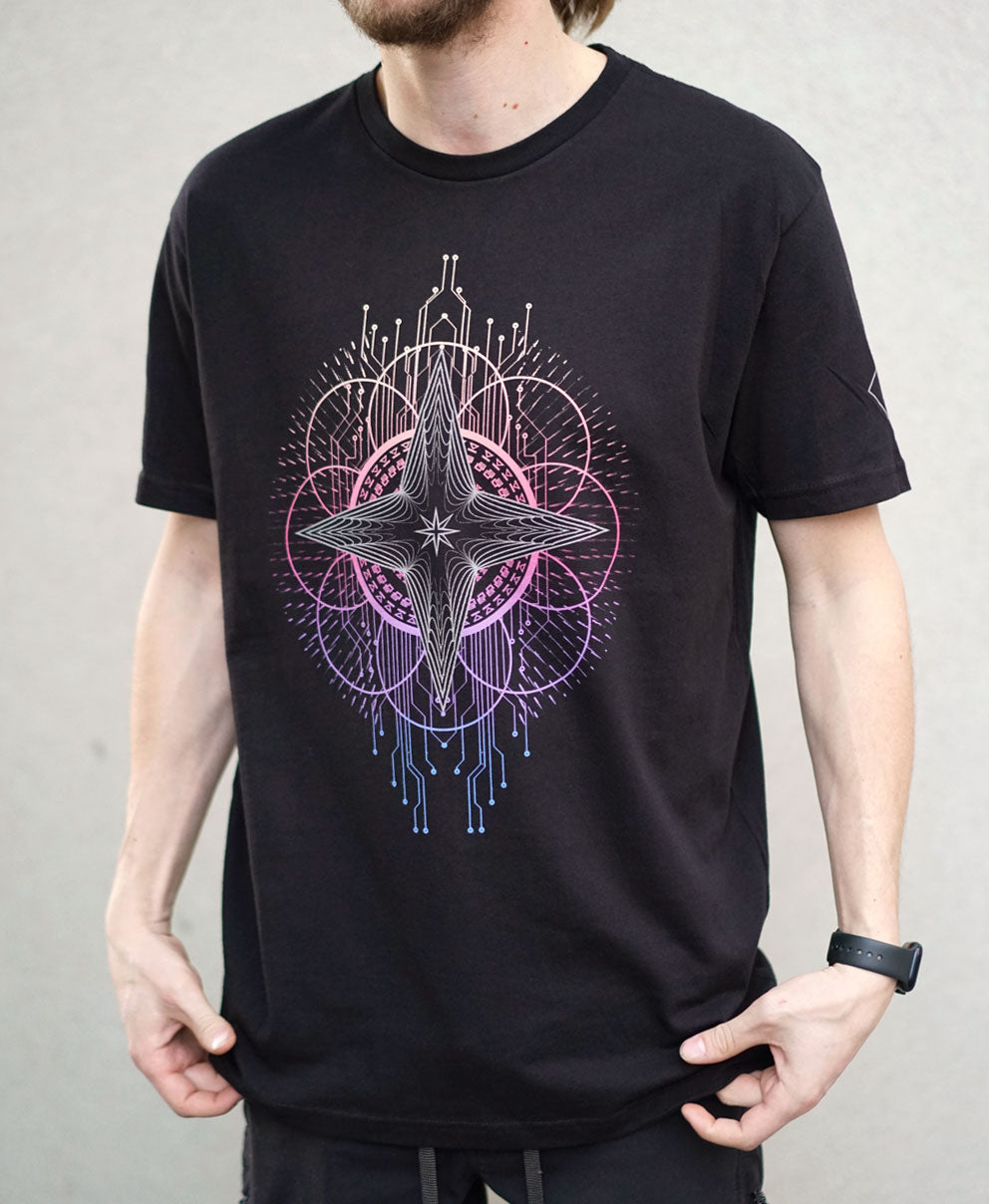 Archetype Layer Moon Screenprint Tee by Justin Totemical
