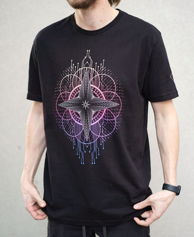 Archetype Layer Moon Screenprint Tee by Justin Totemical