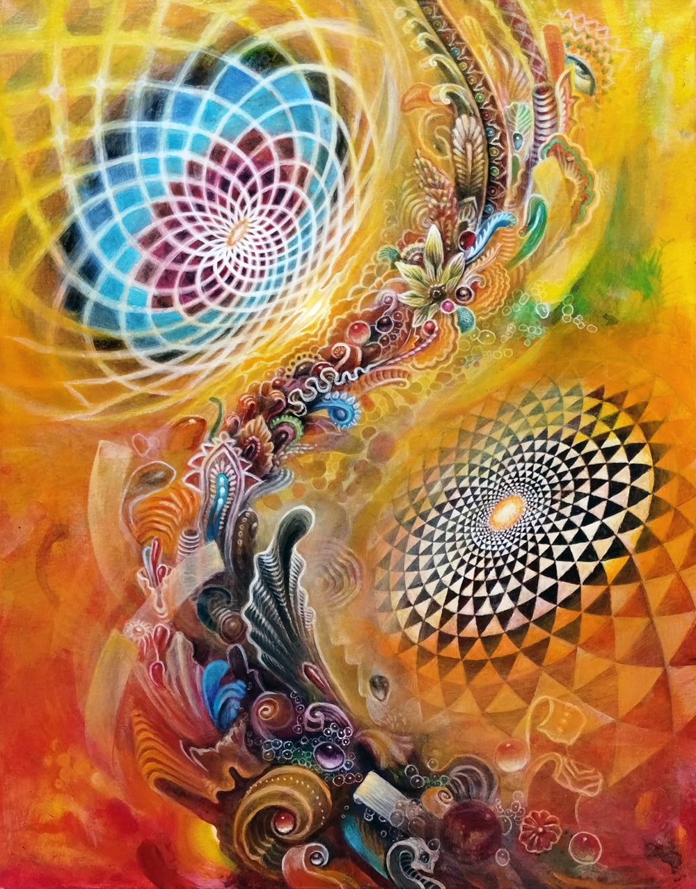 Kokoro Flow Original Painting by Randal Roberts