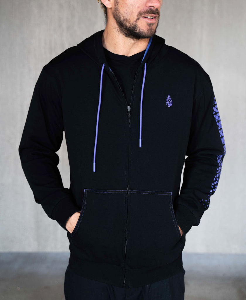 Purple Reign Reversible Hoodie by Stephen Kruse