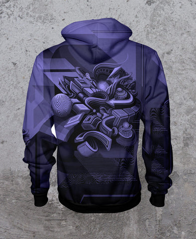 Purple Reign Reversible Hoodie by Stephen Kruse