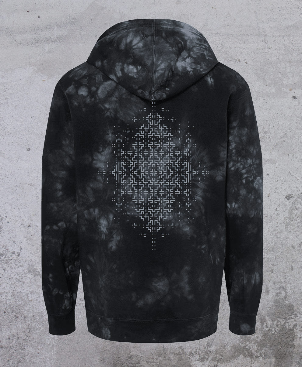 Repatterning Tie-dye Pullover Hoodie by Kris Davidson