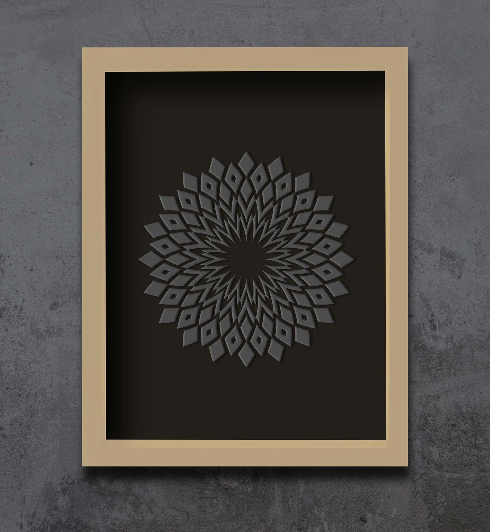 Sahara 1 of 1 Framed Embossed Matte Print by Threyda